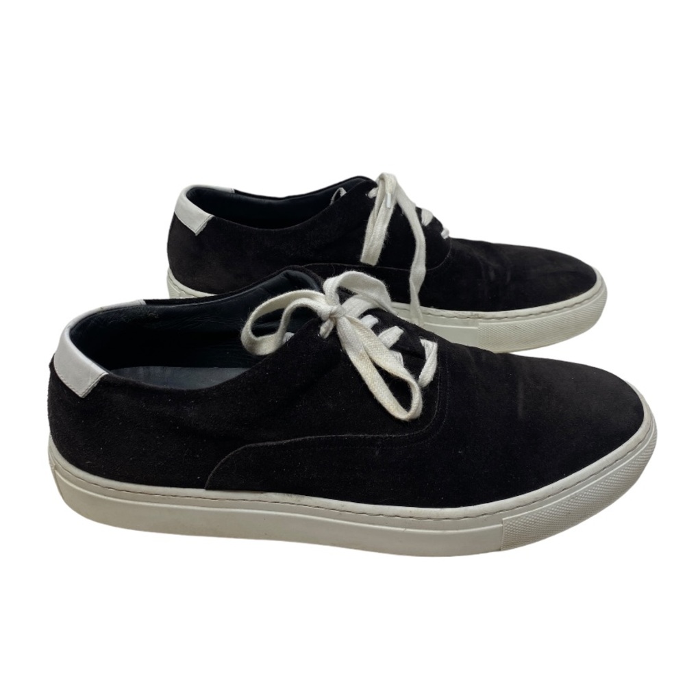 Ankara Floruss black suede lace up sneakers